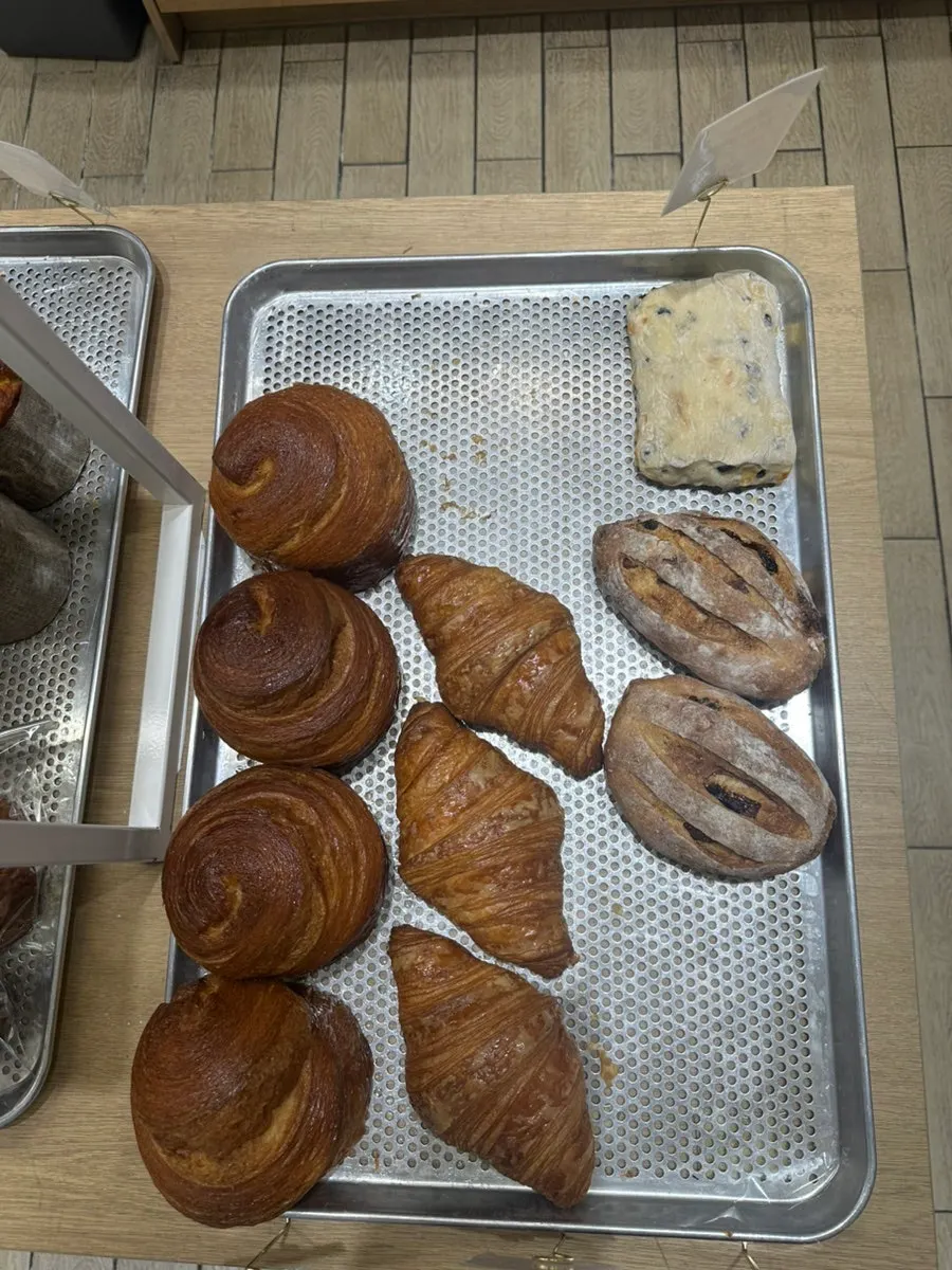 Baguettes standing upright in a display corner