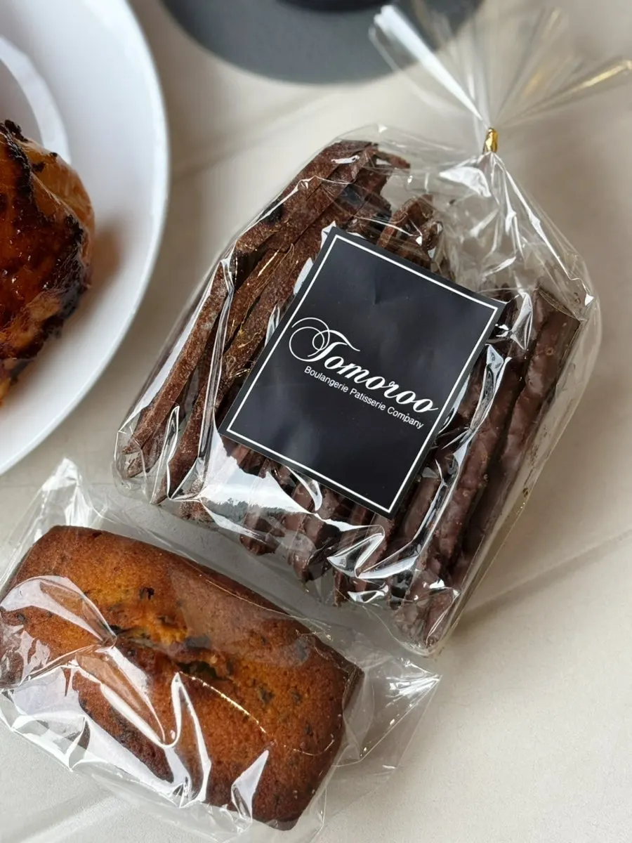 Royal soboru, earl grey financier, and choco rusk together