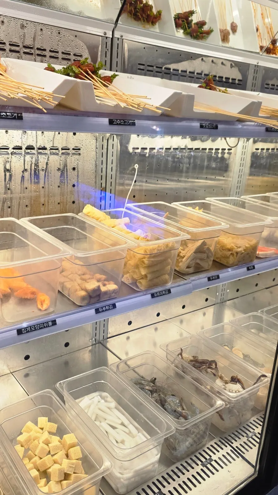 Seafood and fish ball ingredient corner