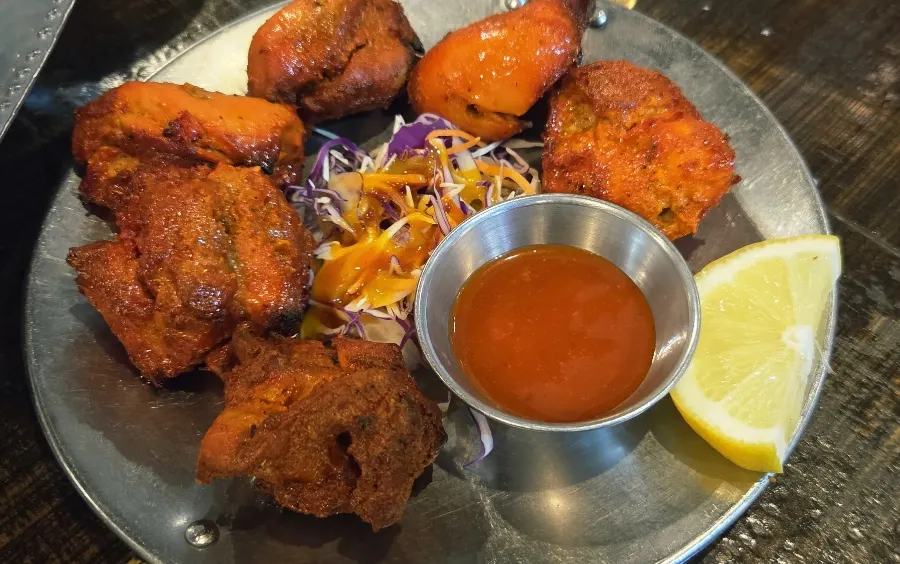 Spicy tandoori chicken at Manokamana