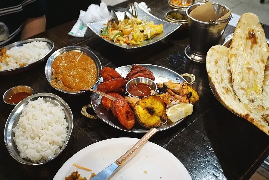 Table at Manokamana Branch 2 after the meal