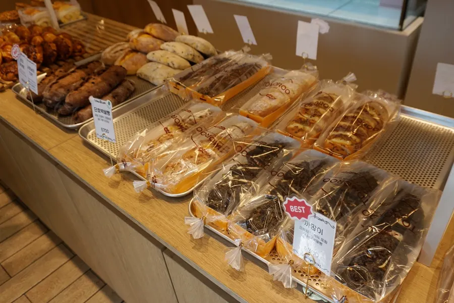 Just-baked baguette