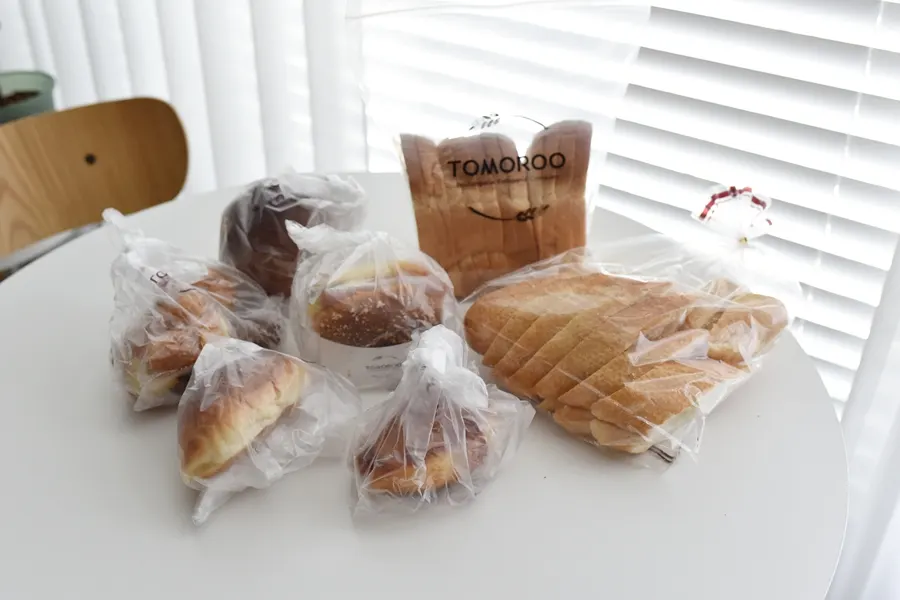 Milk loaf and bread for breakfast toast