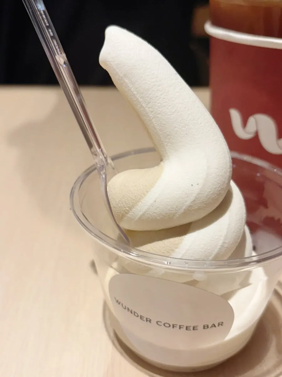 Wunder Coffee Bar soft ice cream
