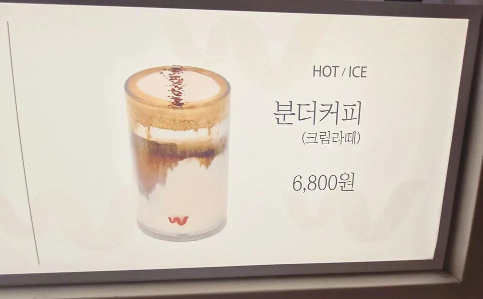 Wunder Coffee Bar menu and prices