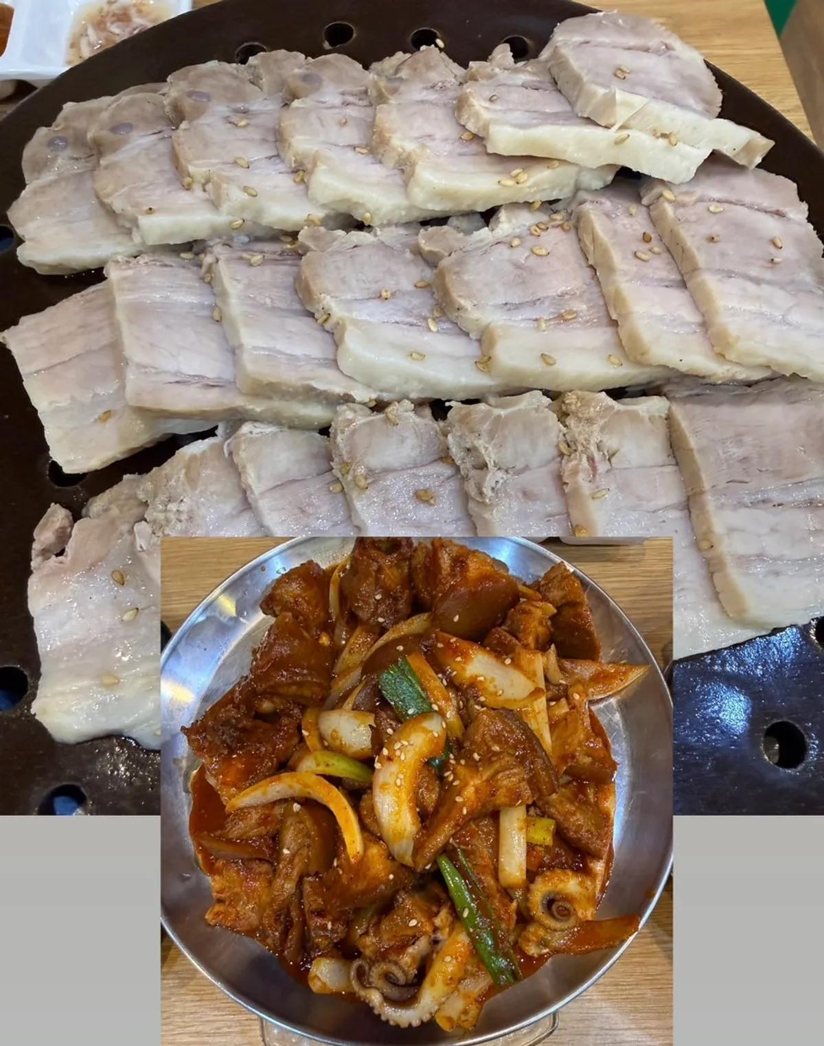 송가네왕족발보쌈 창원역점 매운족발과 보쌈 한 상