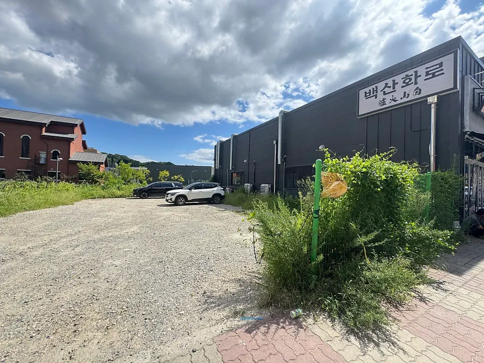 Dedicated parking lot beside the restaurant