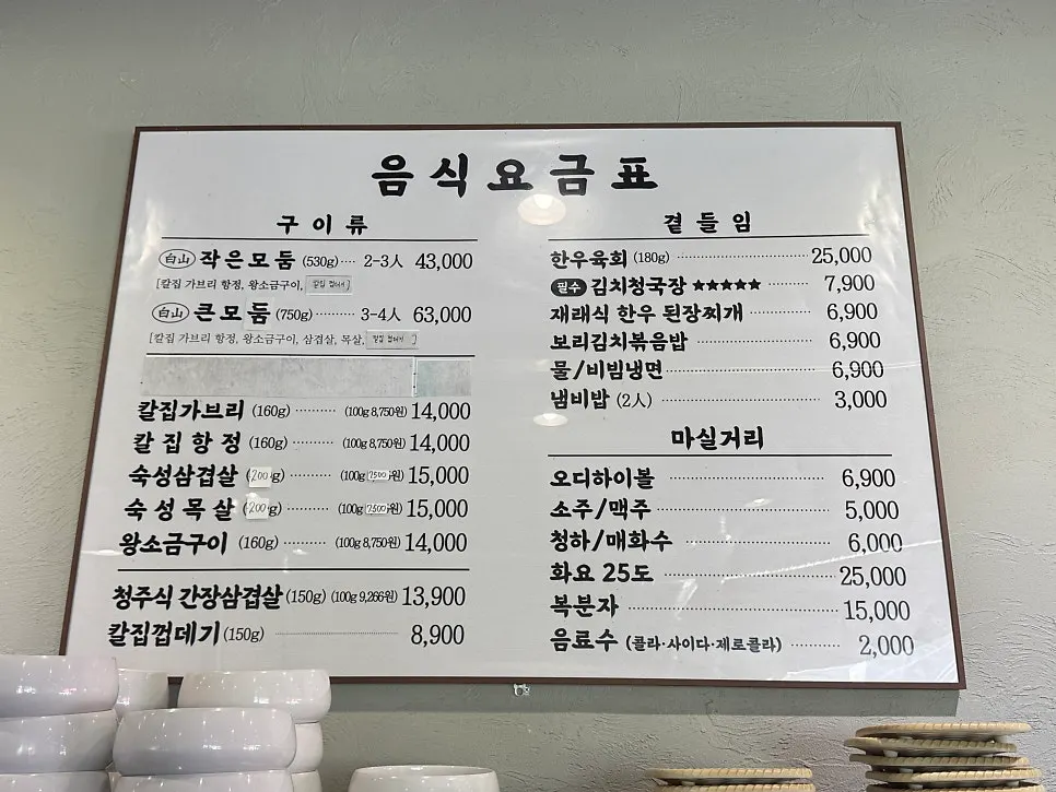 Baeksan Small Assorted Platter selection