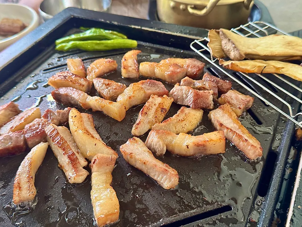 Dry-aged grilled pork