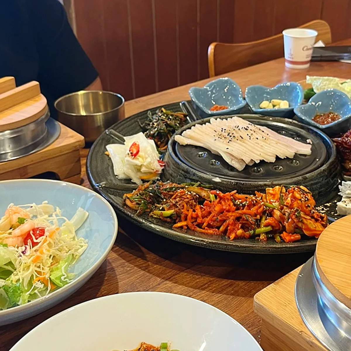 송정옥 전복솥밥 한상 2인 전체 상차림