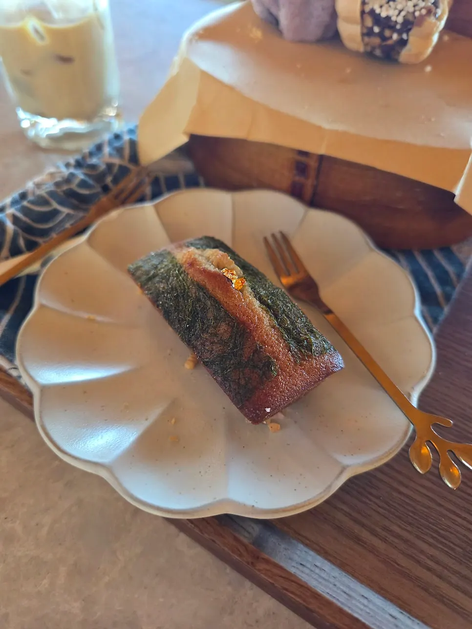 통팥 앙버터 모나카 디저트