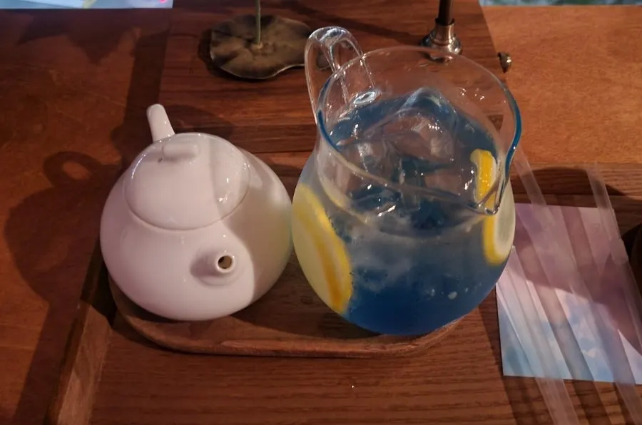 Wednesday's soda menu made with jasmine and lemon
