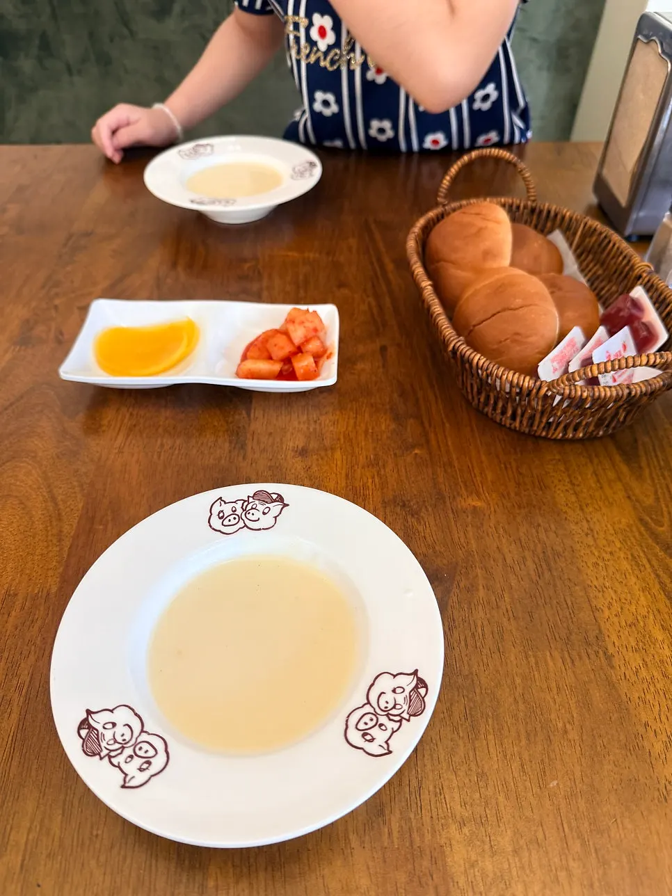 Clean gyeongyangsik-style interior of Deli Donkatsu