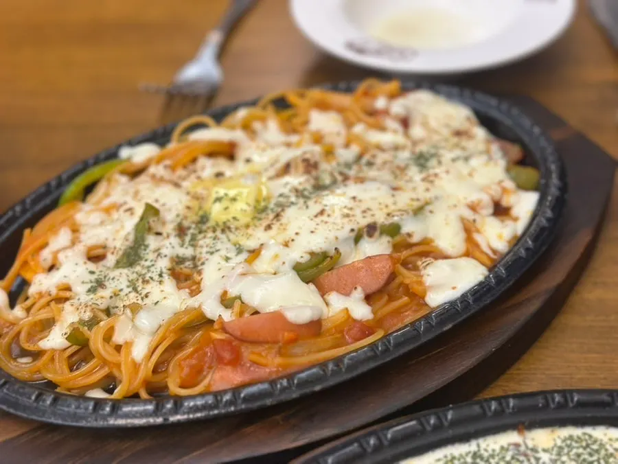 철판 치즈 나폴리탄 스파게티