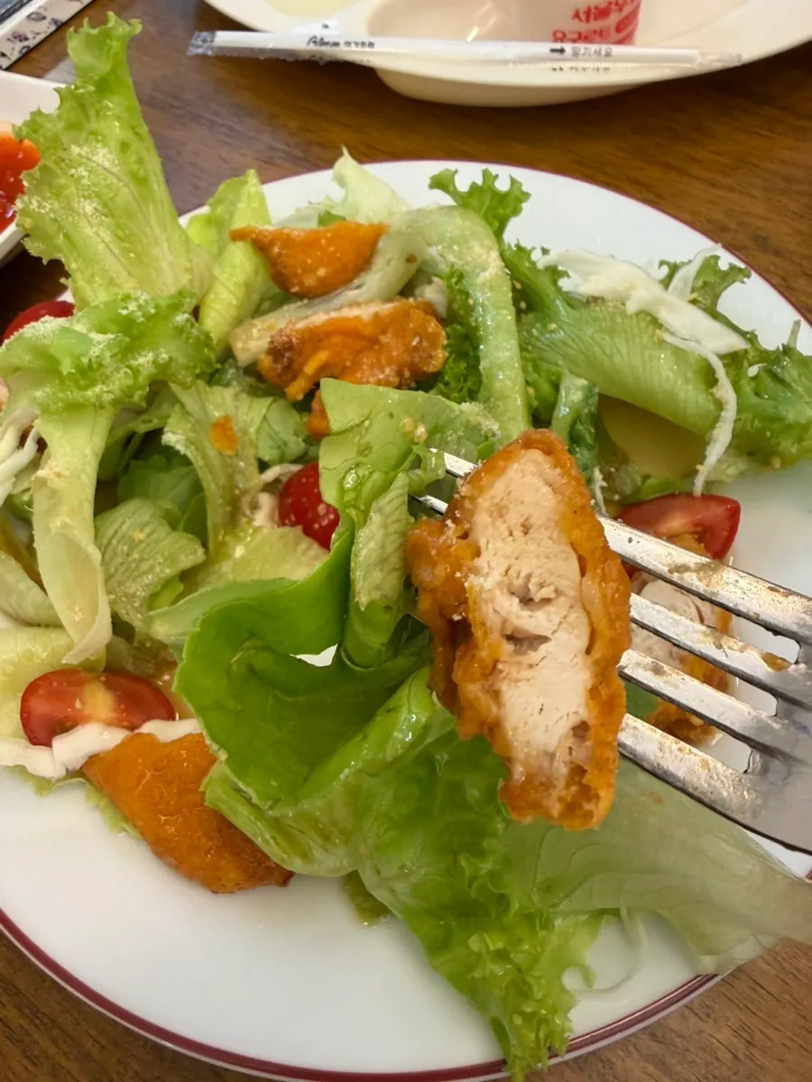 Chicken salad received through the review event