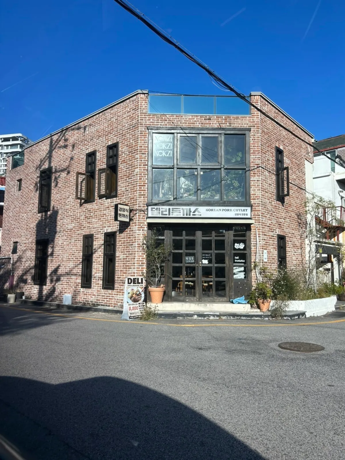 Deli Donkatsu's red-brick exterior