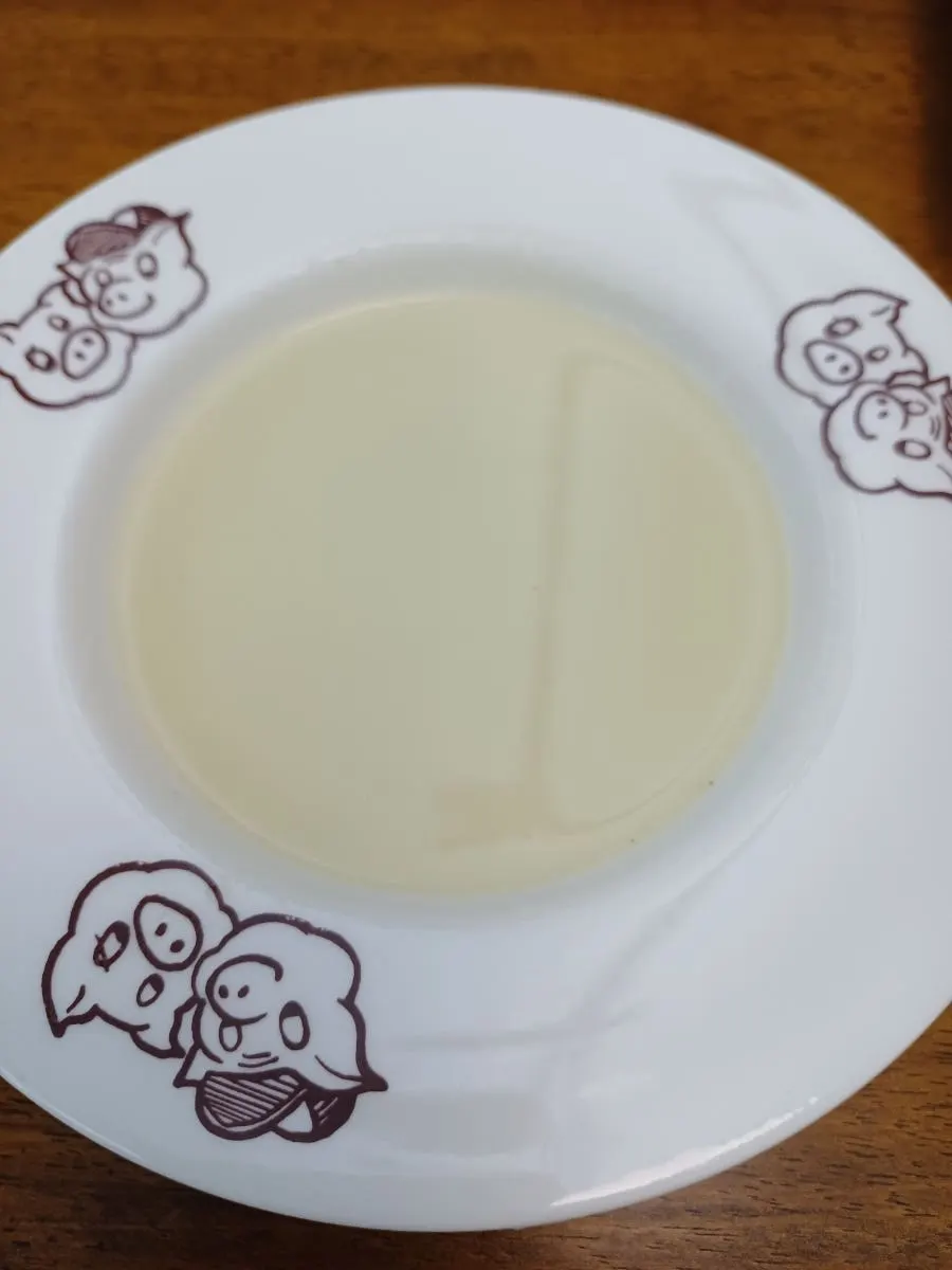 Old-school cream soup served before the meal