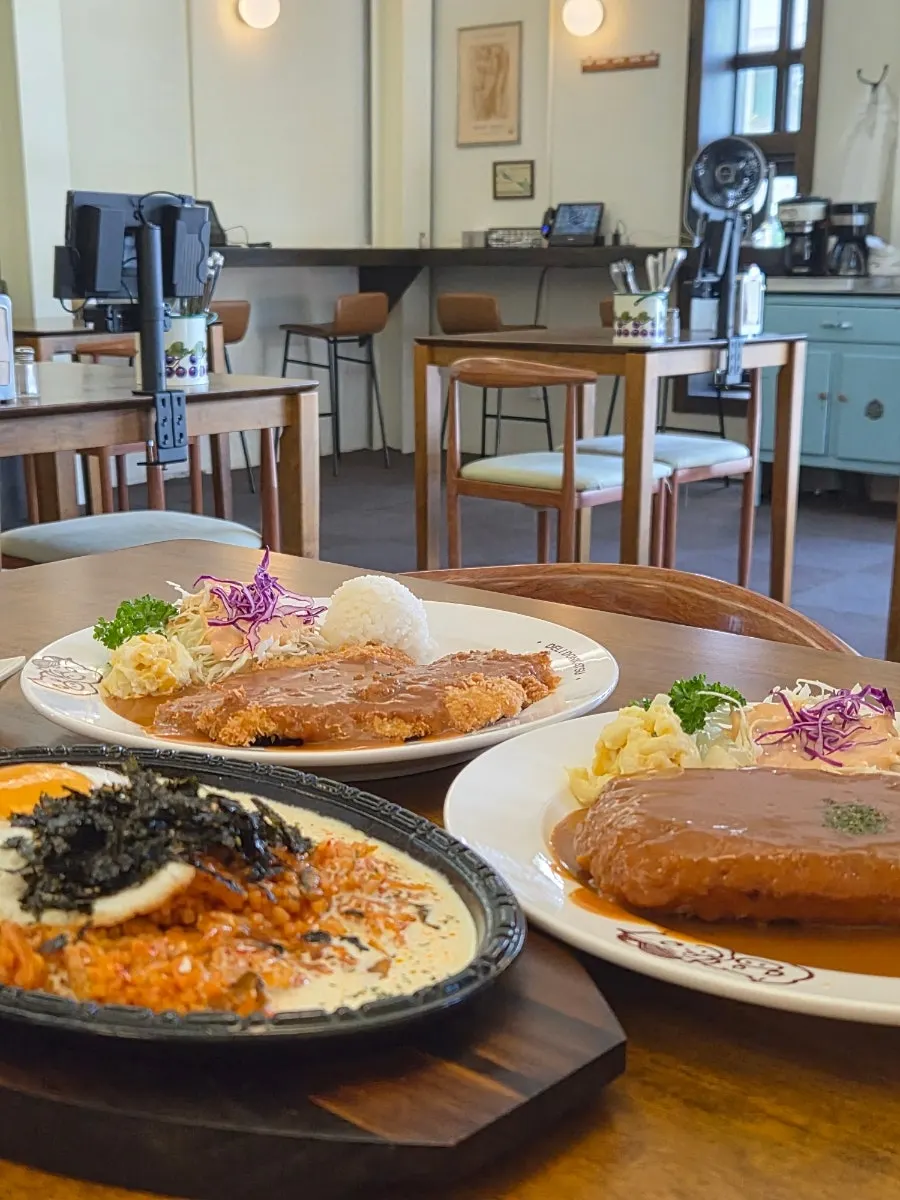 Table at Deli Donkatsu after finishing the meal