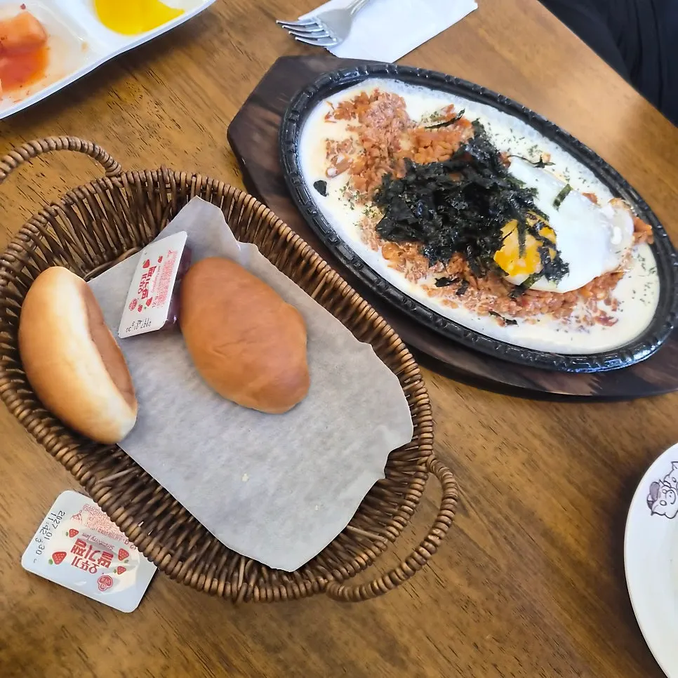치즈나폴리탄스파게티 클로즈업