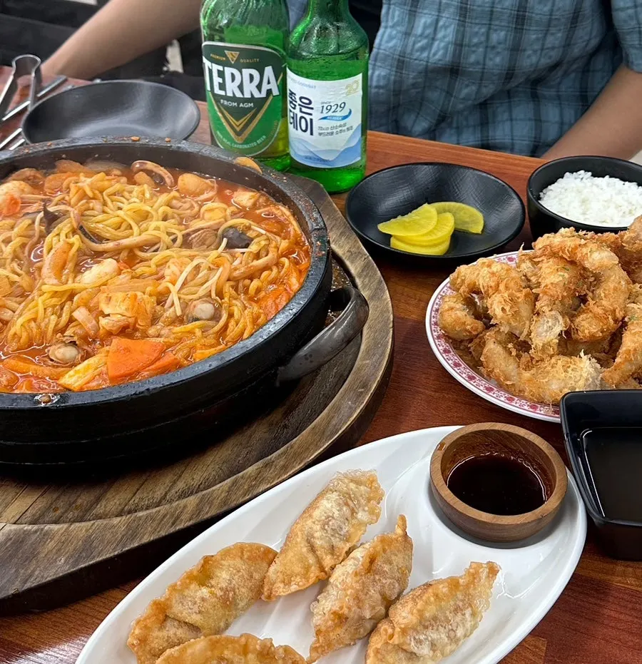 A drink enjoyed alongside the meal