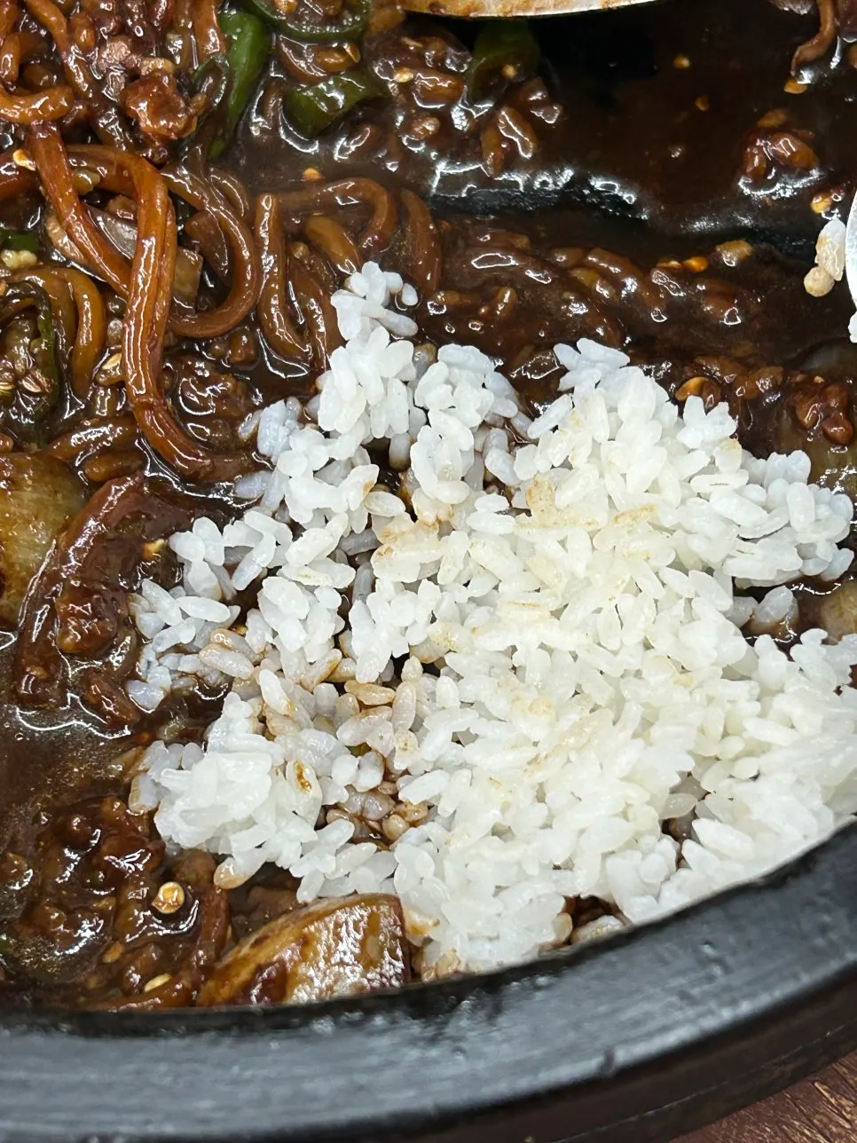 The free bowl of rice provided
