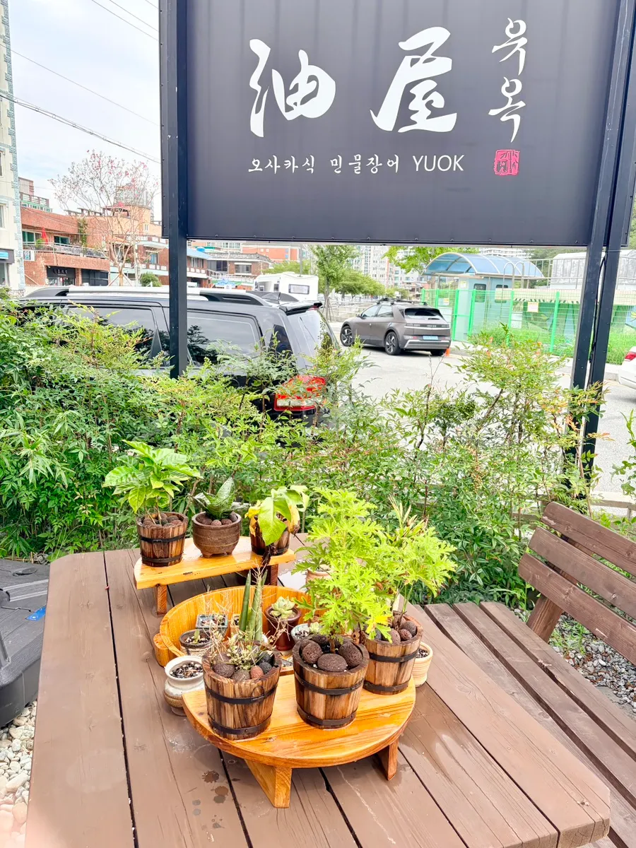 Yuok outdoor potted-plant area