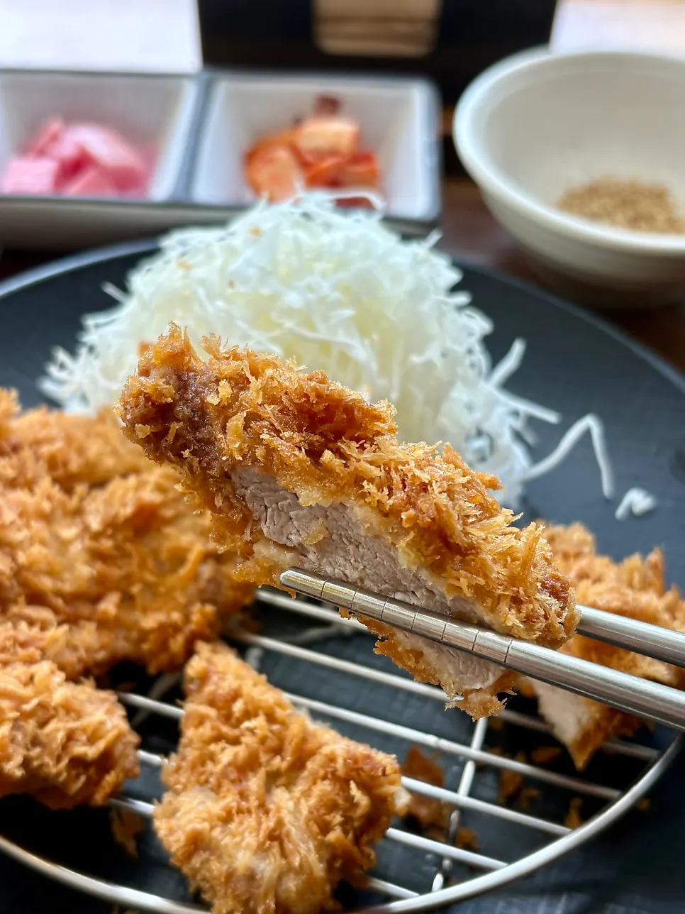 Hana Donkatsu storefront with no wait during a weekday lunch