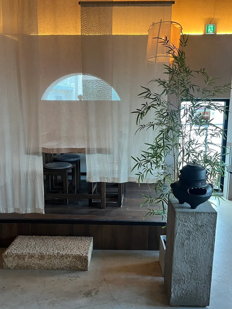 Interior seating and hanok decor items at Suwolgyeonghwa