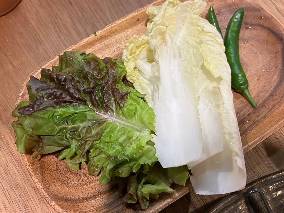 Side dishes served with the Songjeongok set