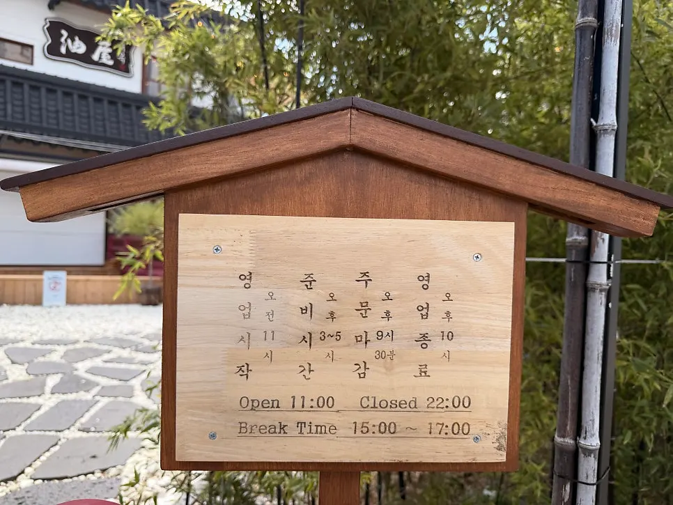 Parking guide sign at Yuok