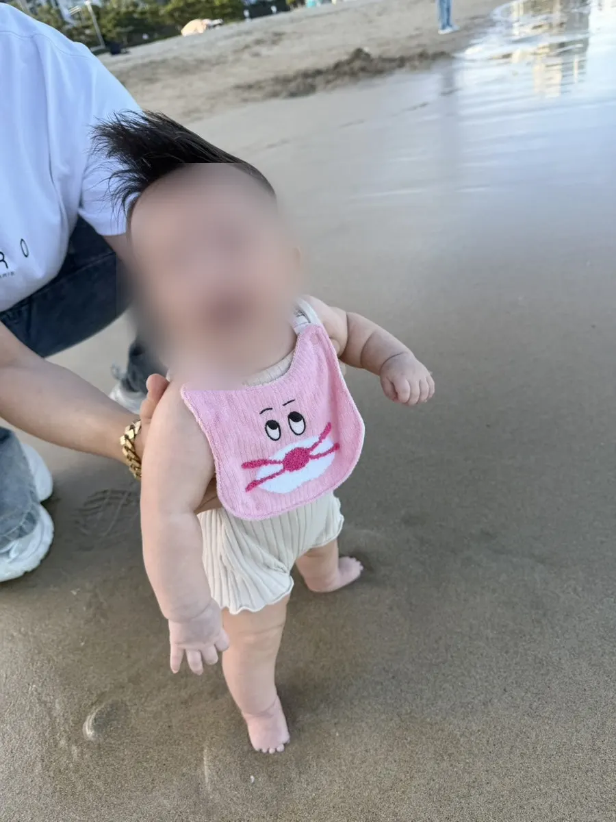 카페 방문 후 찾은 송정해수욕장 바다