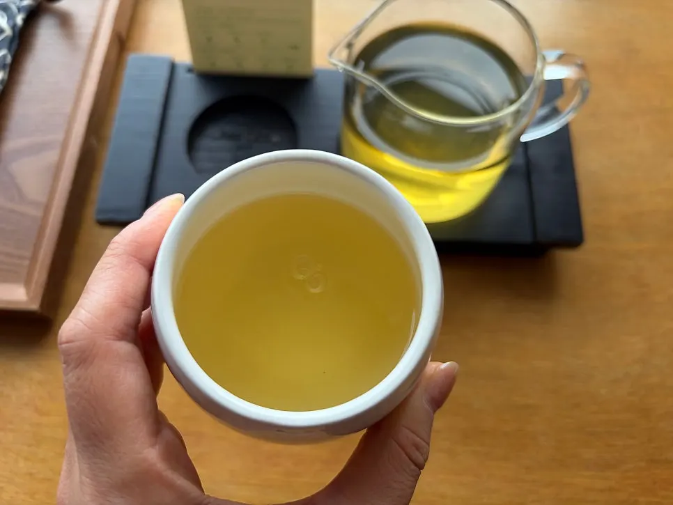 Info card describing the Bomulgyeol tea