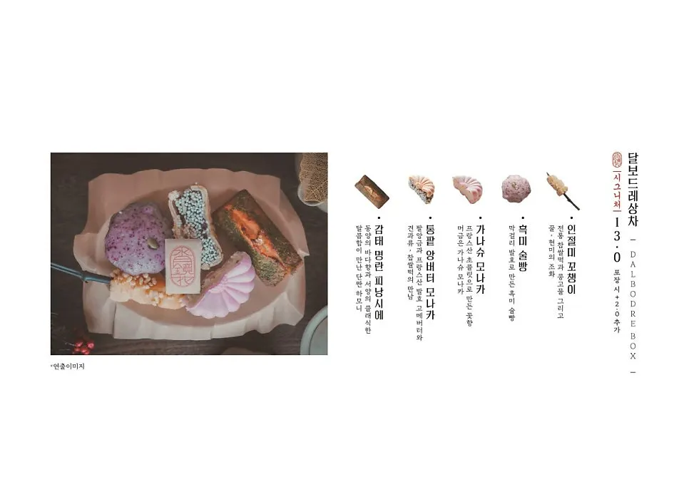 Menu board for coffee and desserts