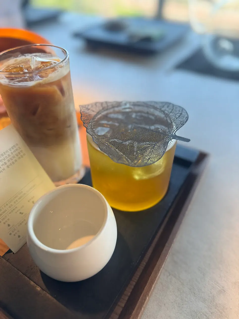 수월경화 카페라떼