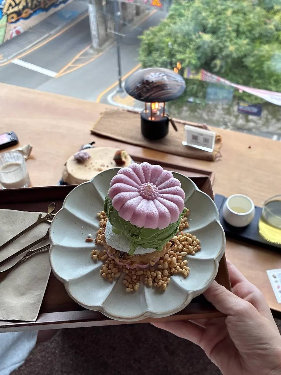 녹차 모나카 아이스크림