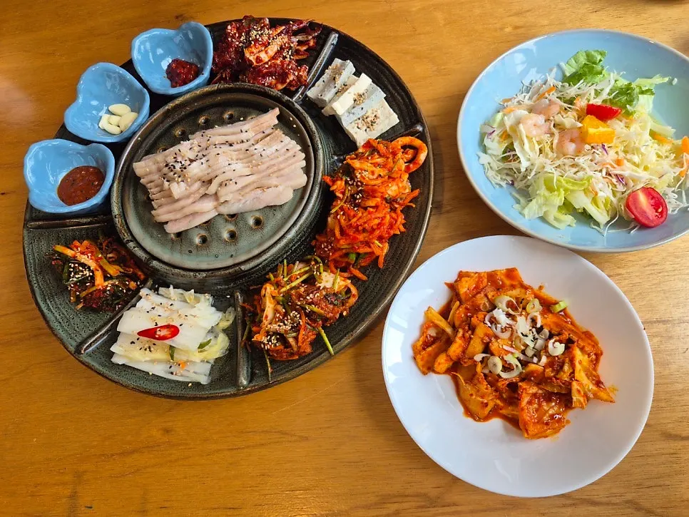 송정옥 전복 솥밥 한상차림 전체