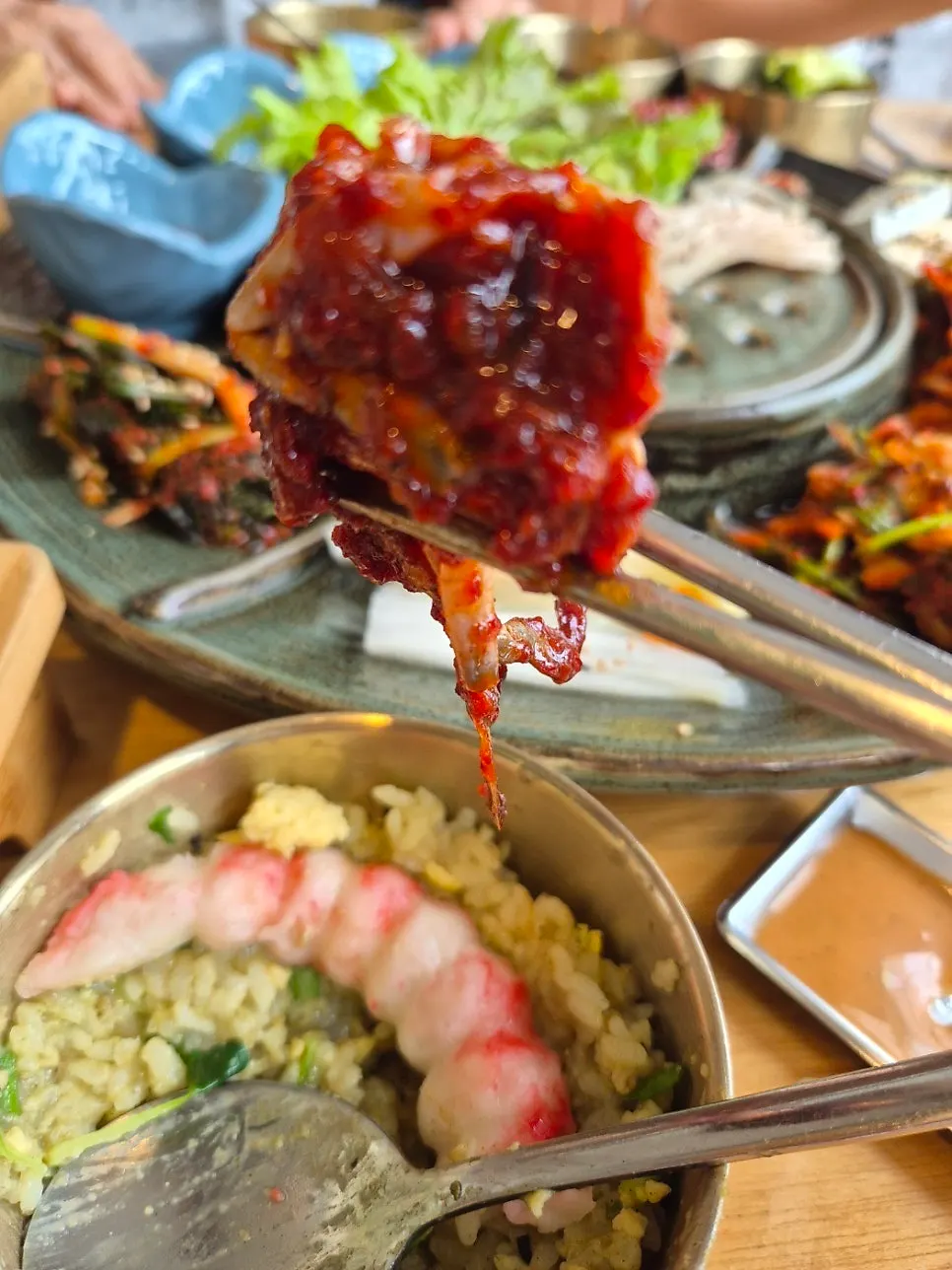 밥과 함께 먹는 양념게장