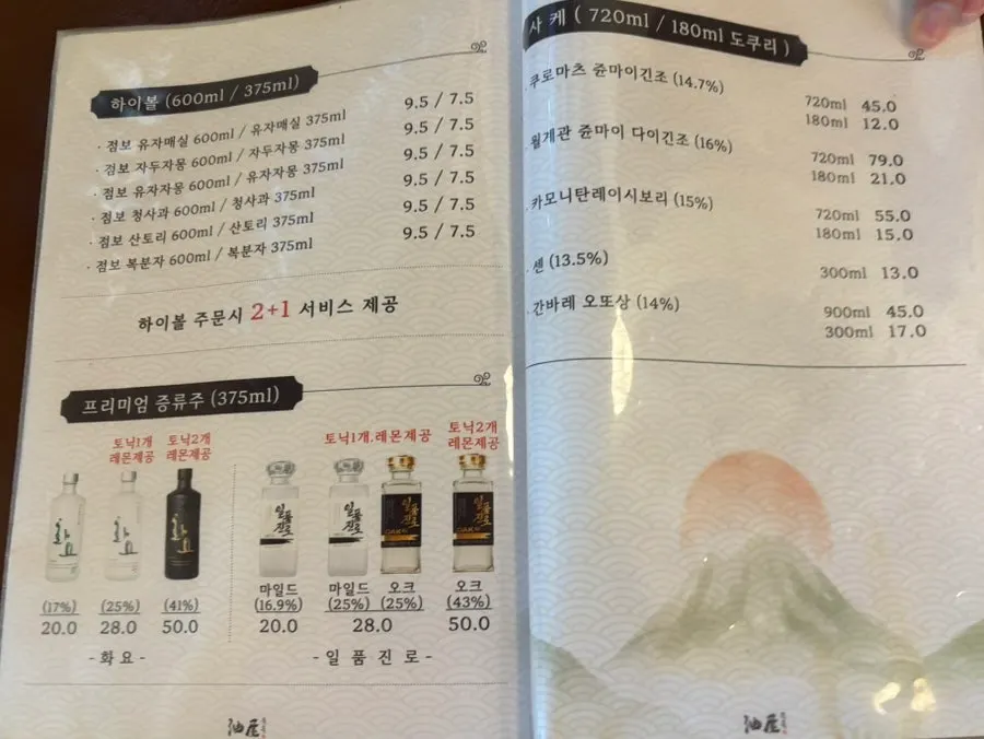 Yuok menu selection