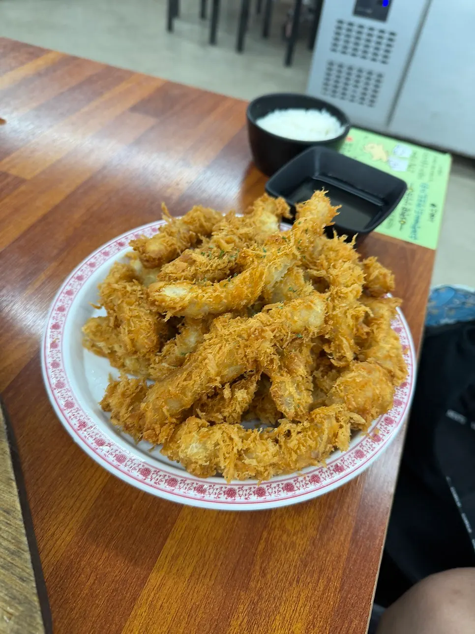 국내산 등심 크런치 탕수육 단면