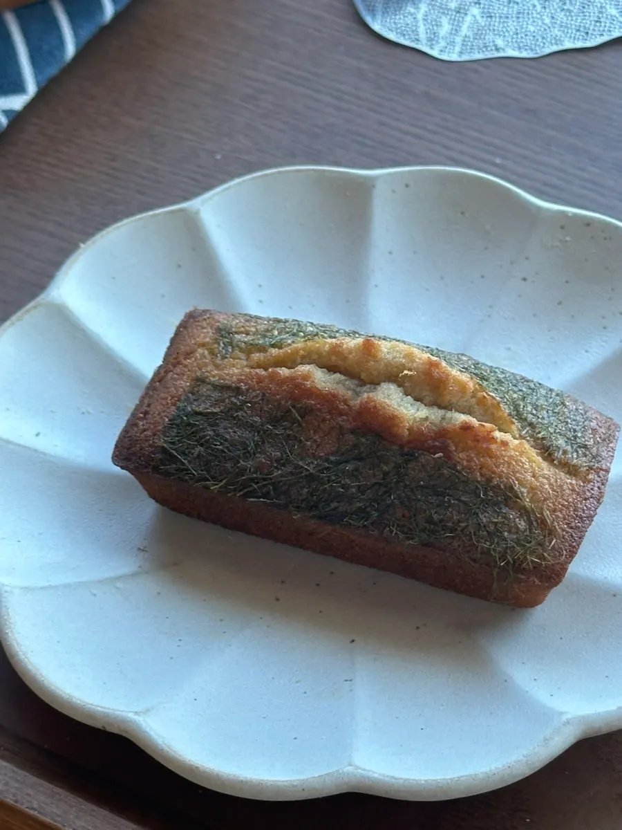 A bite taken out of the ganache monaka