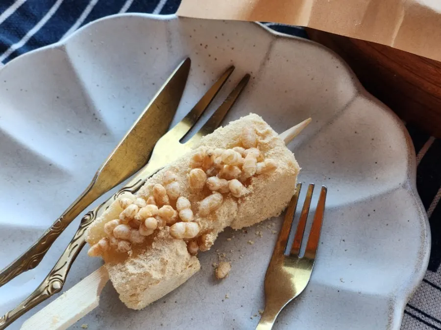 Sweets served alongside tea