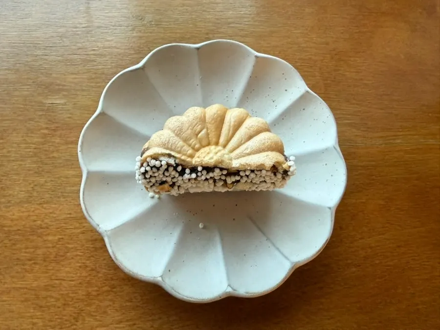 French chocolate ganache monaka