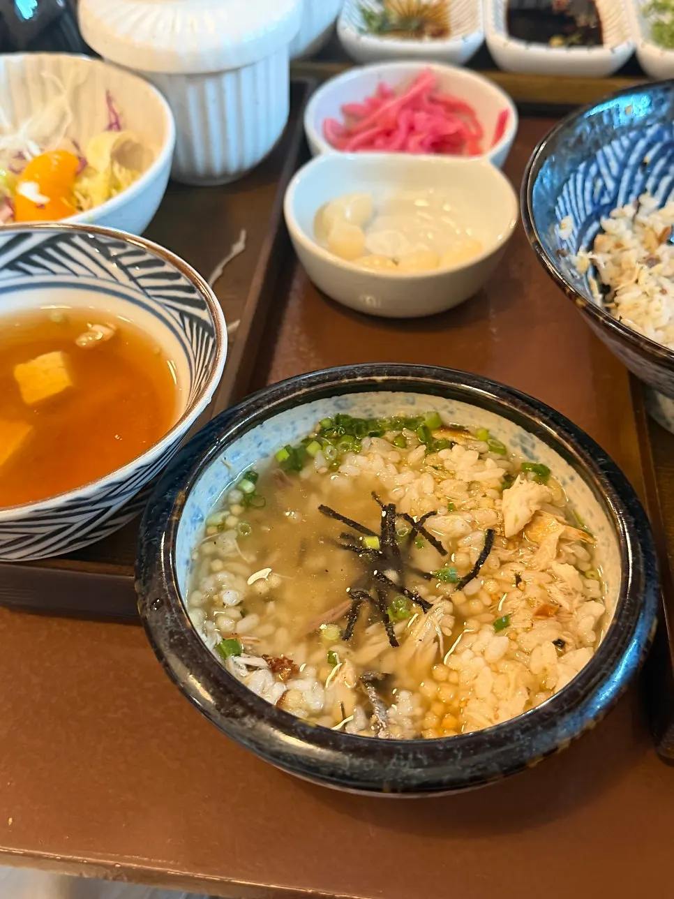 Eel ochazuke with broth poured over