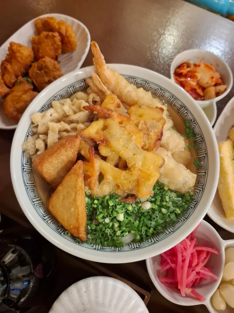 유옥 튀김우동 한 그릇