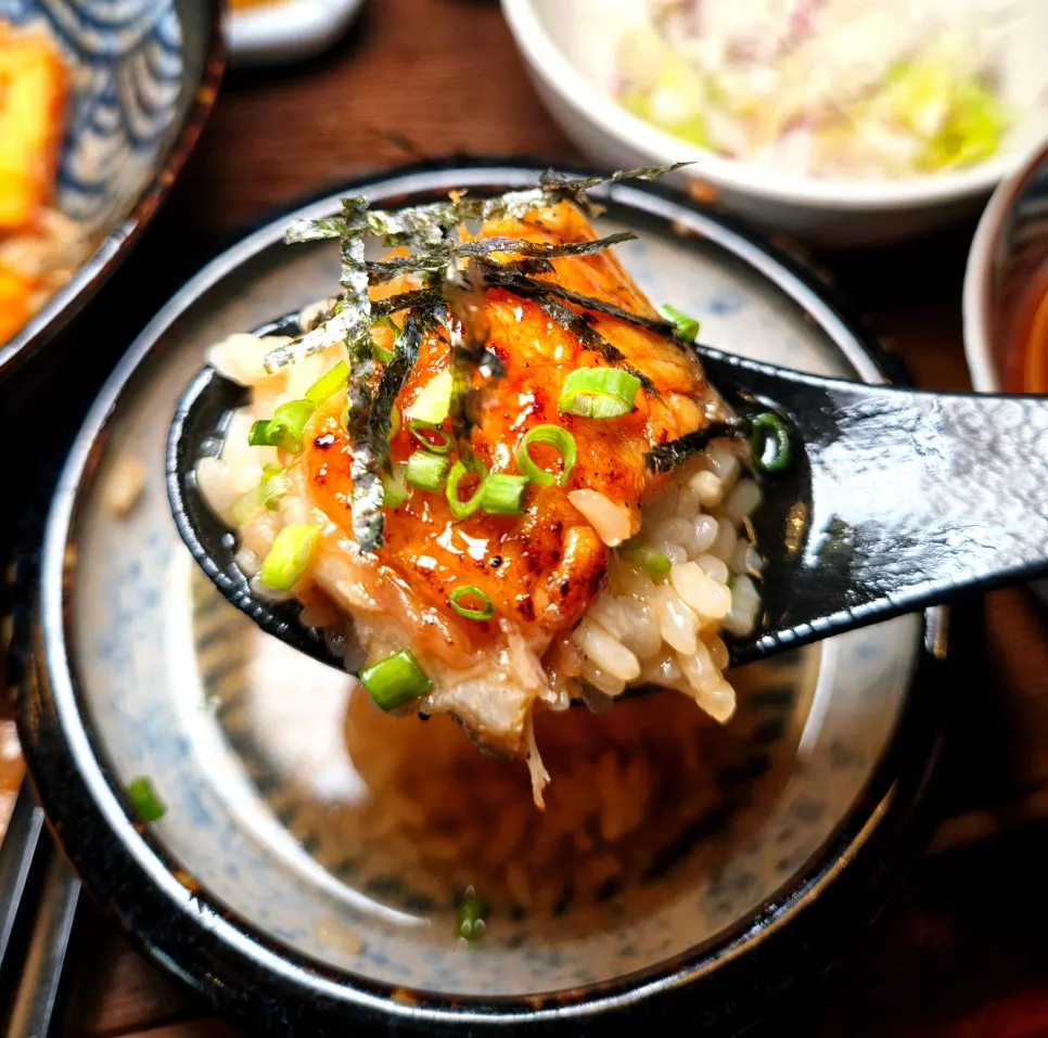 Suapan terakhir sup dan nasi ochazuke