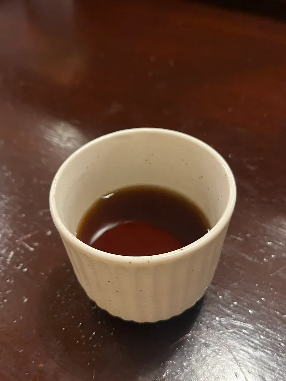 Warm tea to finish the meal