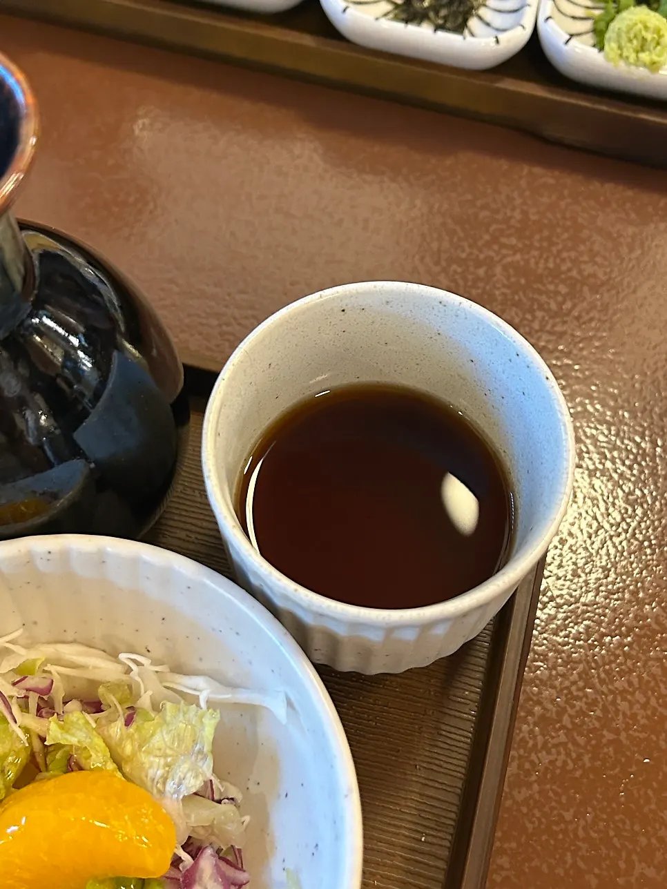 Plum tea served for dessert