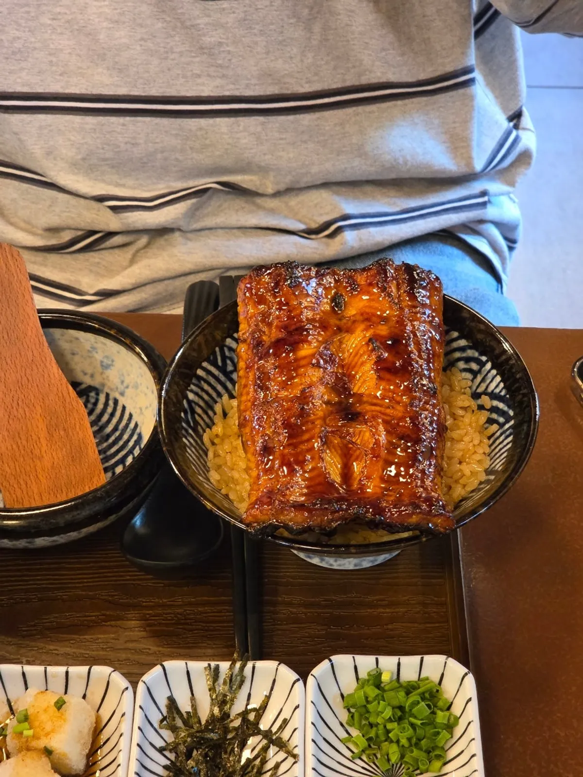 Jumbo unaju with a large piece of eel on top