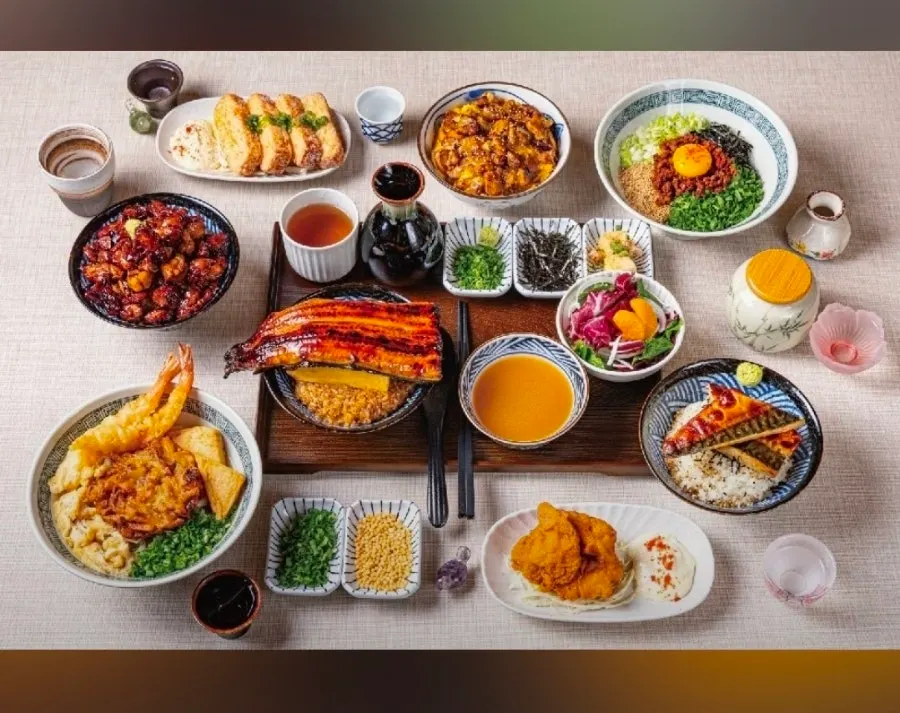 Yuok's eel rice bowl menu board