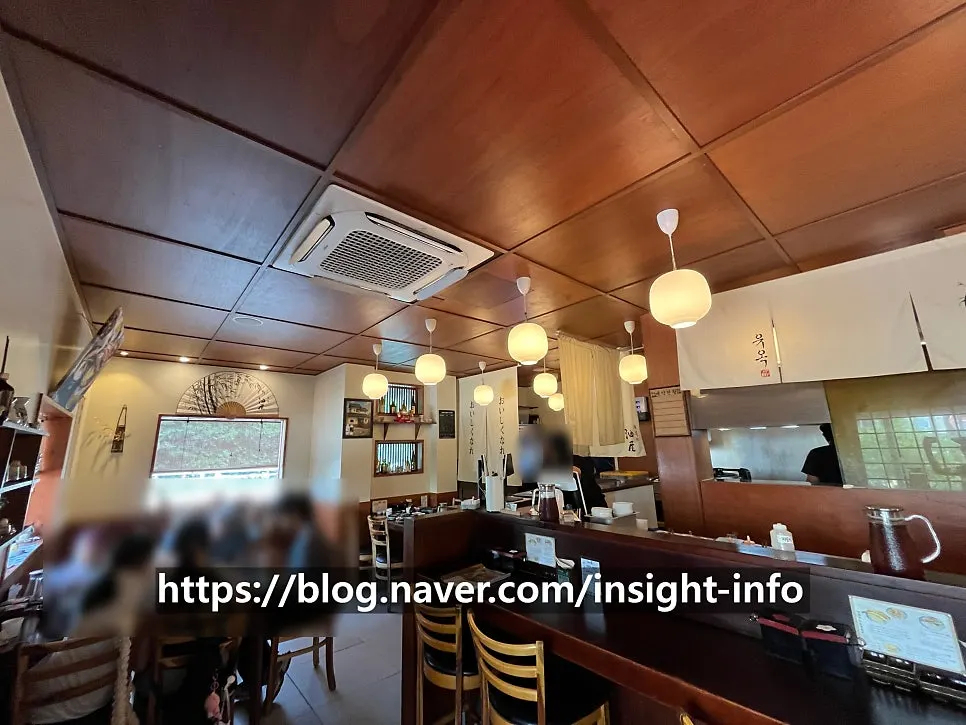 View of Yuok's dining hall with open kitchen